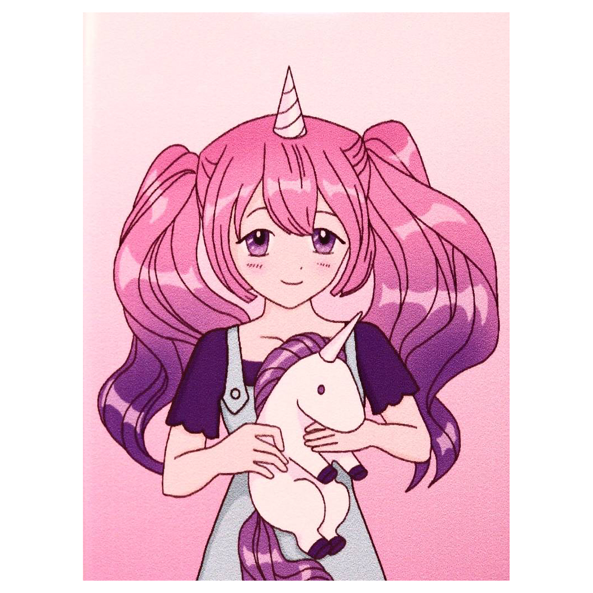 ILIKEGIFT Держатель для карт в ассорт. Аниме I m unique unicorn girl Фото 2.
