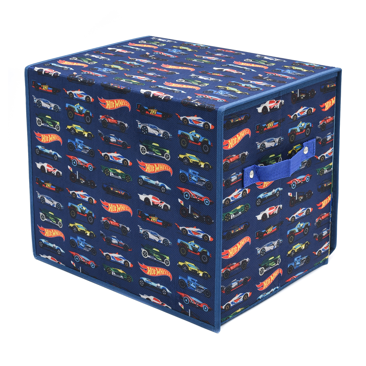 Hot Wheels Портативный кейс для хранения 200+ машинок и автотрасс синий HWCC10 Фото 2.