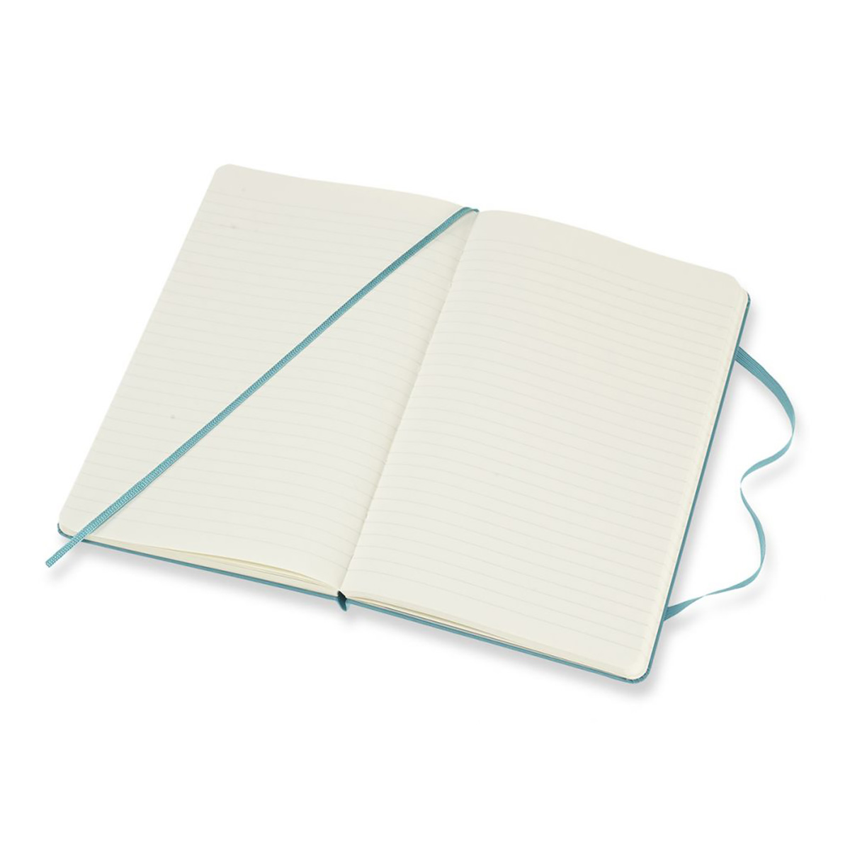 Moleskine Блокнот CLASSIC Large линейка ( 130 х 210 мм) 120 л. линия Голубой Фото 4.