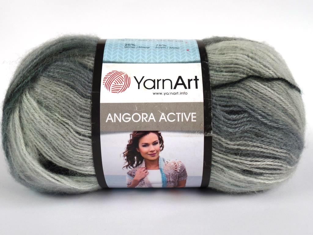 Пряжа YarnArt Angora Active 75% акрил, 25% мохер 100 г 500 м Фото 1.