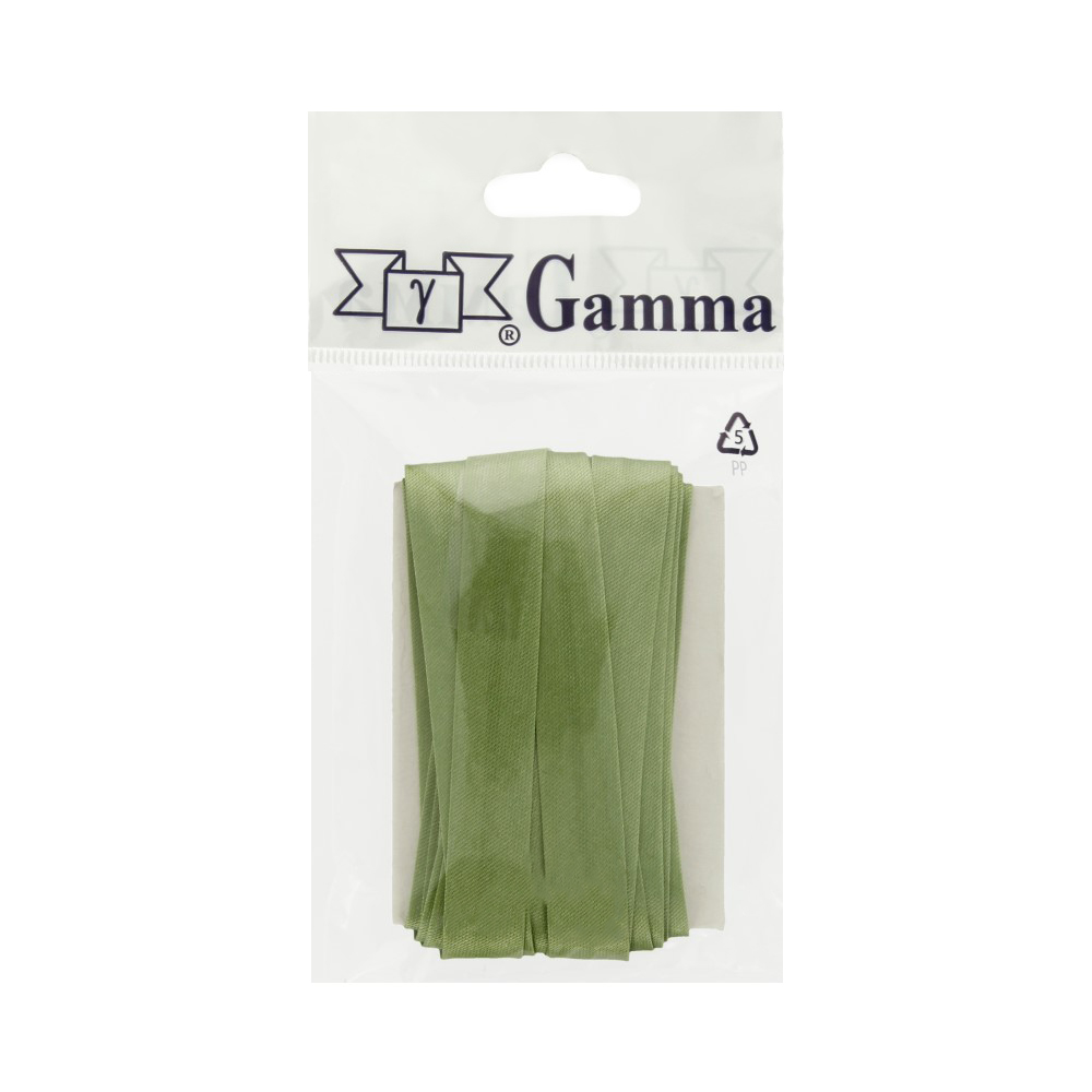 Косая бейка Gamma GK-12P 11 - 12 мм 5.4 м №126 зелёный Фото 2.
