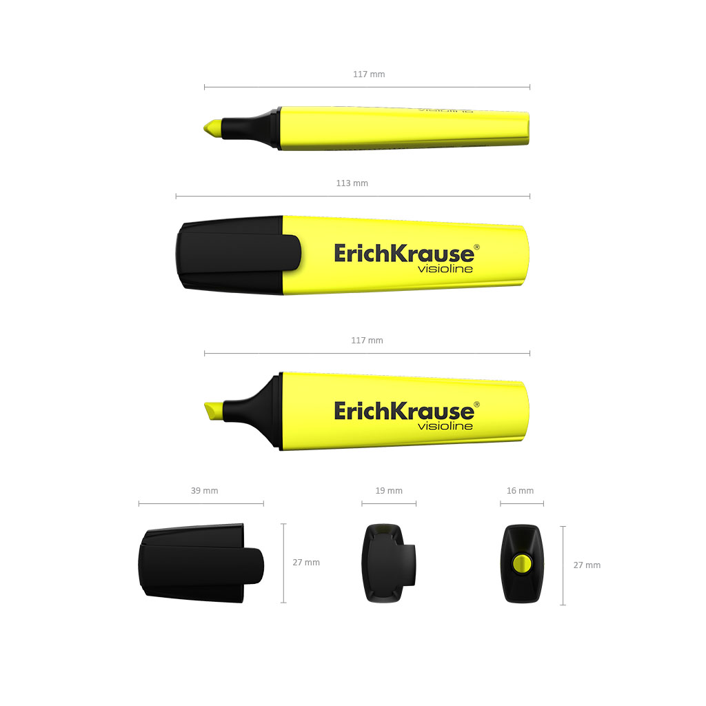 ErichKrause Набор текстовыделителей Visioline V-12 0.6-5.2 мм 32504 Фото 4.