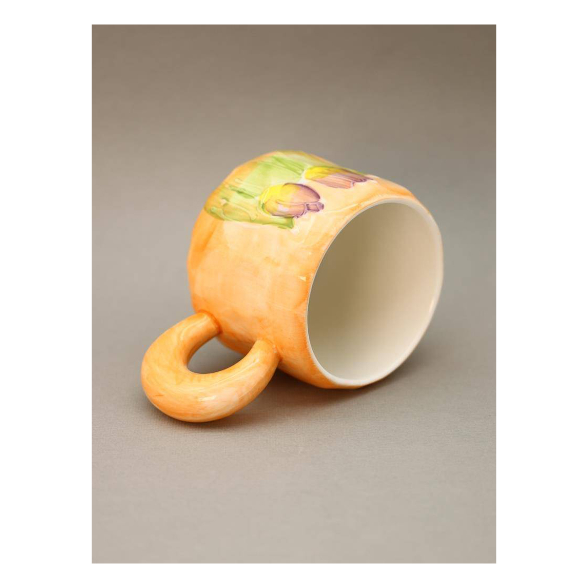 Посуда керамическая TALKEYOU GIFT CO LTD Кружка керамическая в ассорт. 13 х 15 х 10 см Watercolor flowers, orange YX-637B-01 Фото 3.