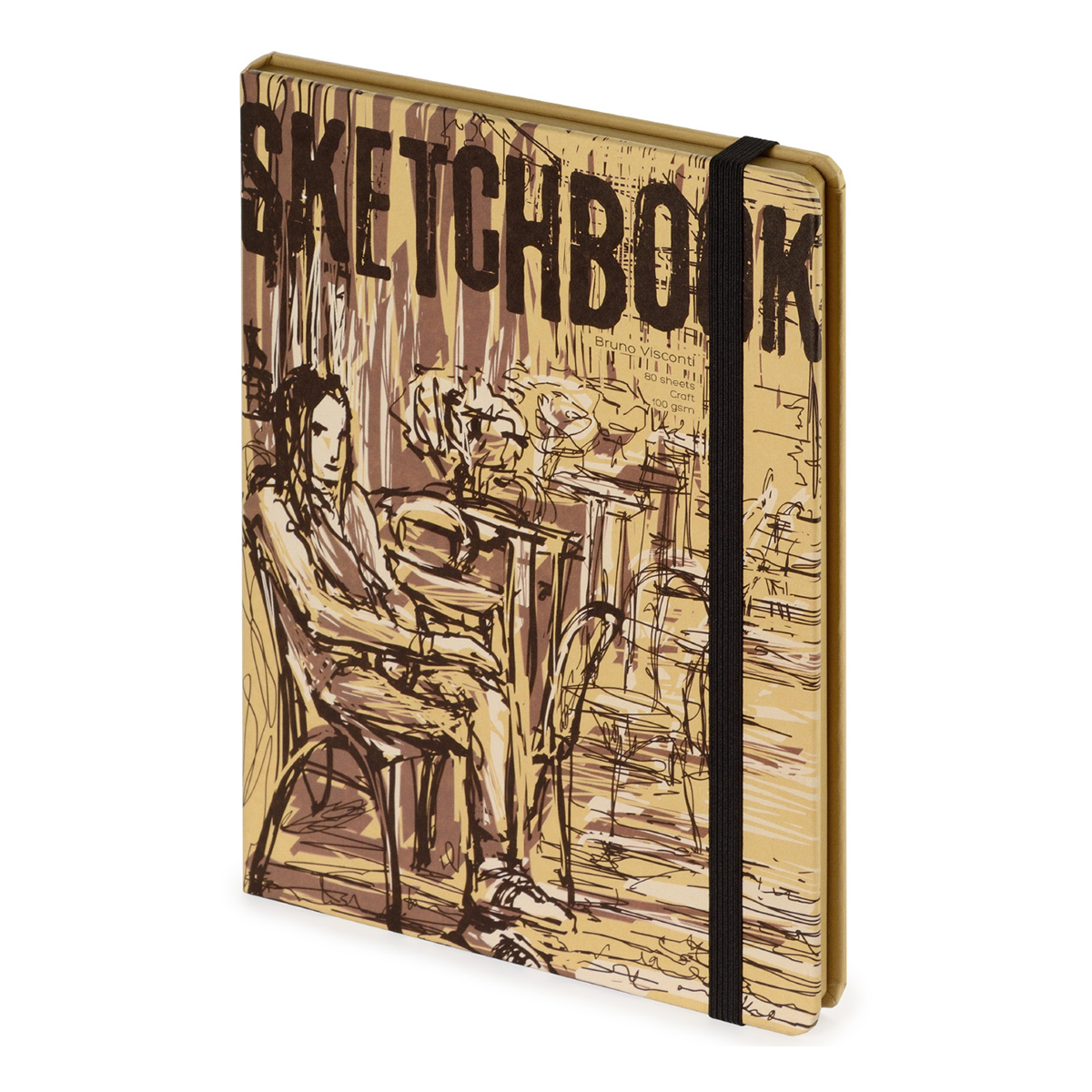 Bruno Visconti 1-513/01 Sketchbook Bv 100 г/м2 25 х 17.8 см сшивка 80 л. Фото 9.