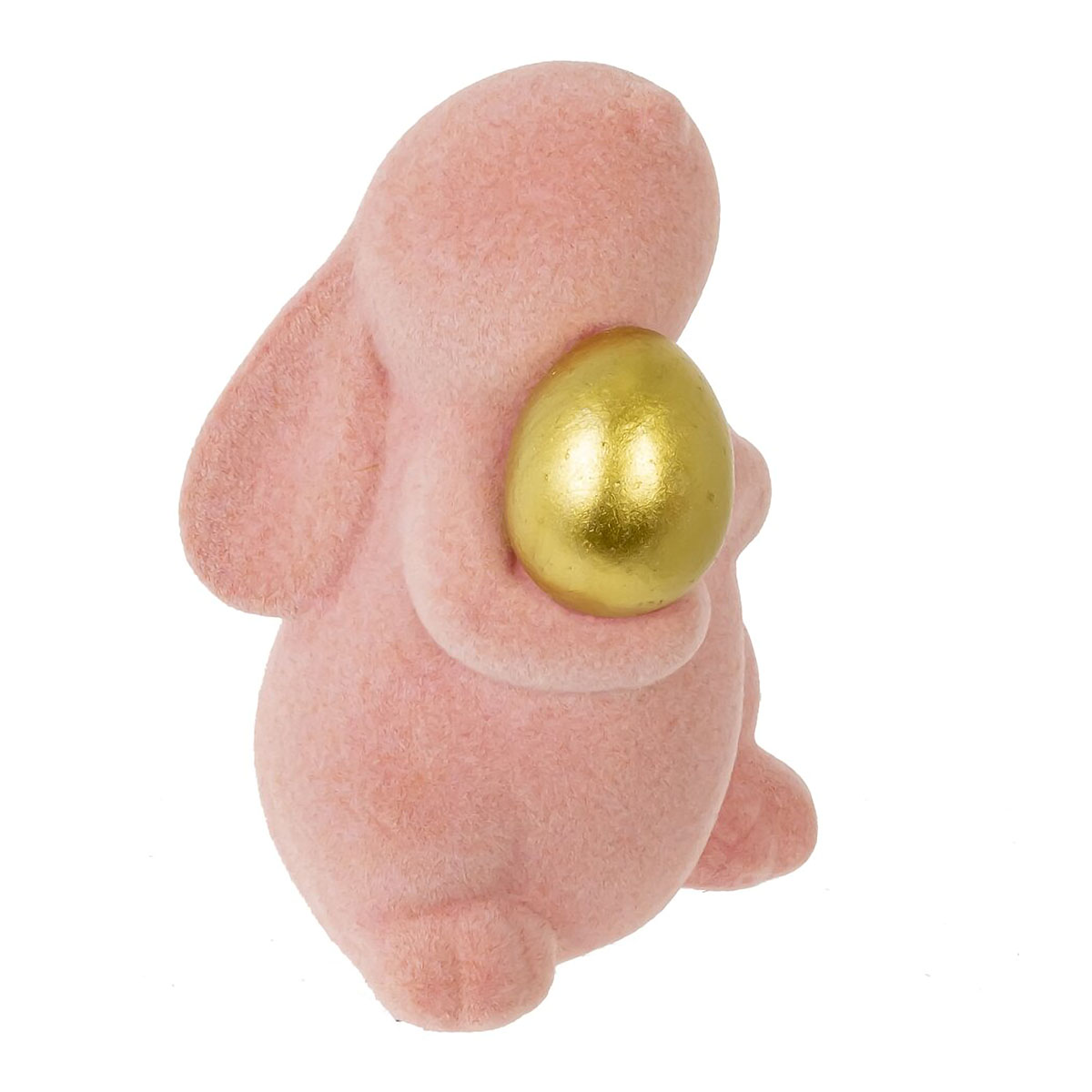 816142 Фигурка декоративная Заяц 7 х 8 х 10 см Розовый Фото 1.