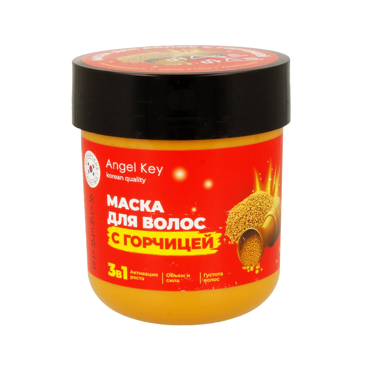 Angel Key Маска для волос 3в1 200 мл Восстанавливающая с горчицей 343209 Фото 1.