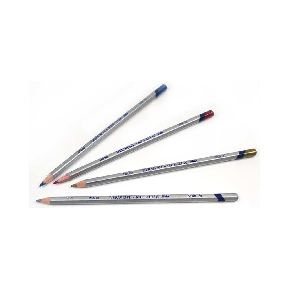 Derwent Набор цветных карандашей Metallic заточенный 12 цв. 0700456 Фото 3.