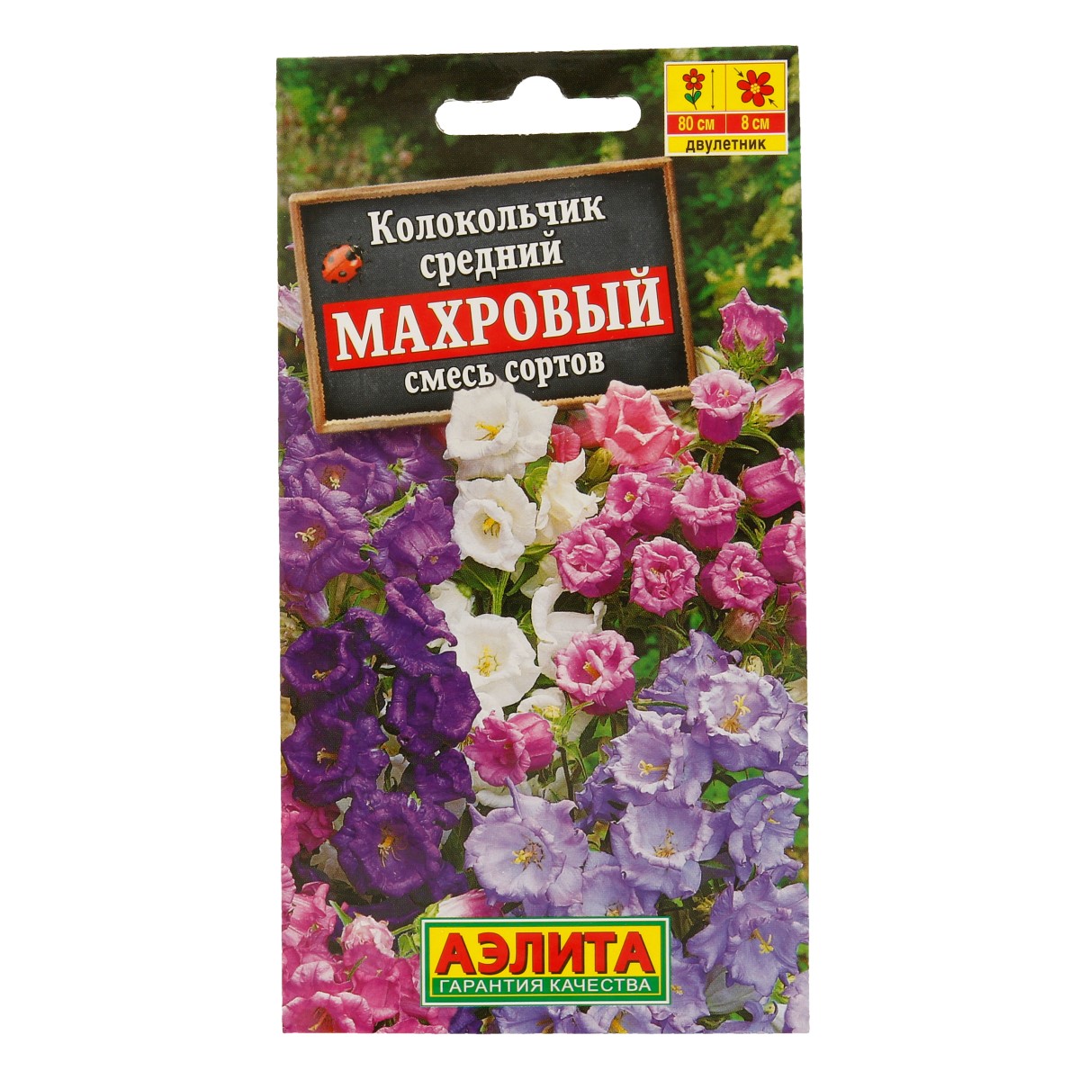 Аэлита Семена Колокольчик средний Махровый, смесь сортов Фото 1.