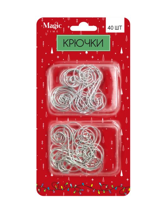 MAGIC TIME Крючки из стальной проволоки с покрытием из цинка Серебряный 91107 Фото 2.