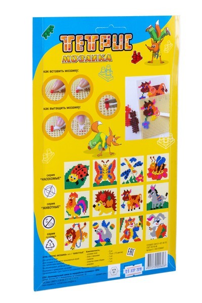 Фабрика игрушек Эра Тетрис-мозаика тип 1 Животные C-136-57238307 Фото 2.