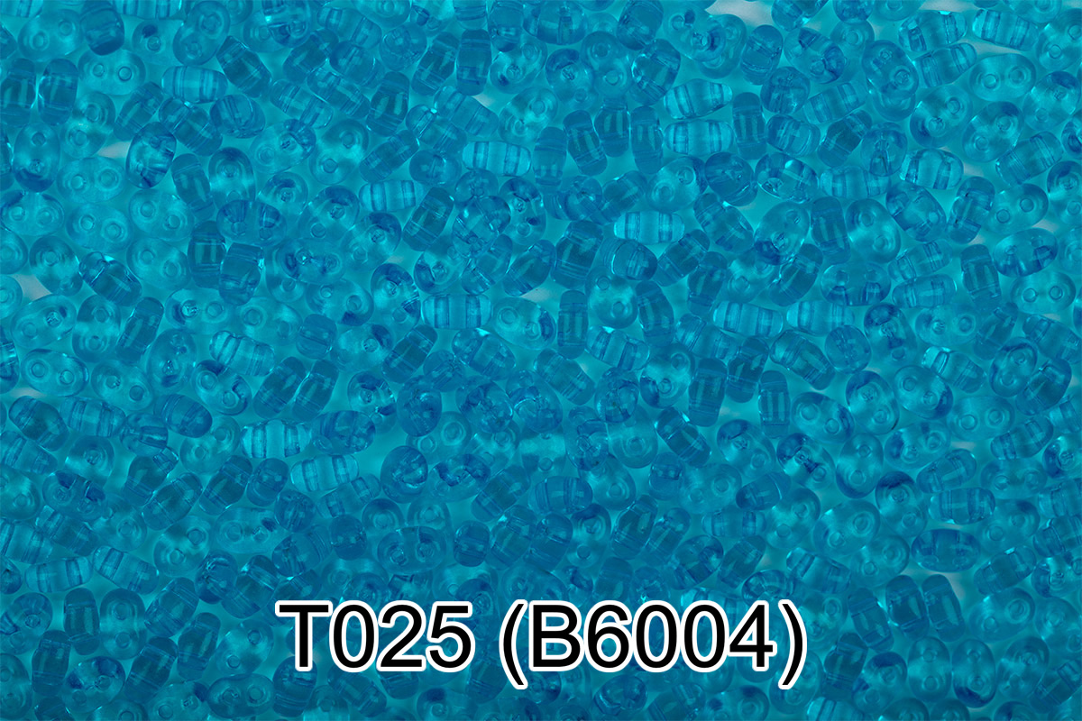 Бисер Чехия GAMMA TWIN 3 321-96001 2.5 x 5 мм 50 г 1-й сорт T025 т.голубой ( B6004 ) Фото 1.