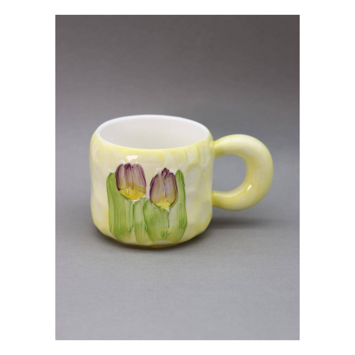 Посуда керамическая TALKEYOU GIFT CO LTD Кружка керамическая в ассорт. 13 х 15 х 10 см Watercolor flowers, yellow YX-637B-04 Фото 1.