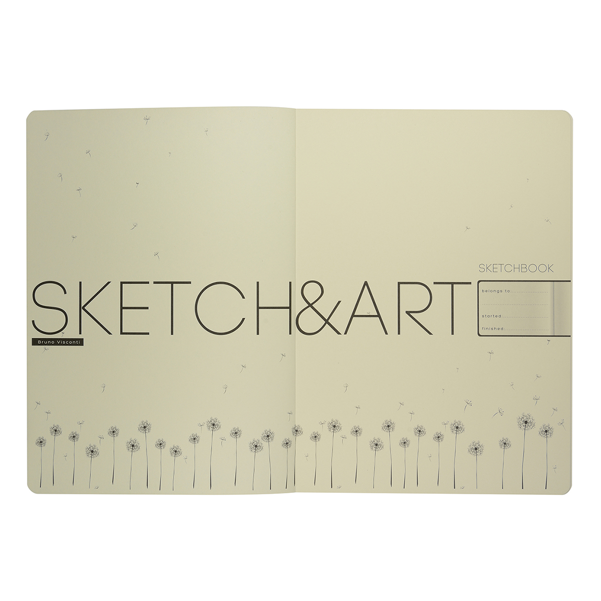Bruno Visconti Sketchbook Sketch&Art Bv, Original 100 г/м2 25 х 18 см сшивка 80 л. БЕЖЕВЫЙ 1-507/02 Фото 3.