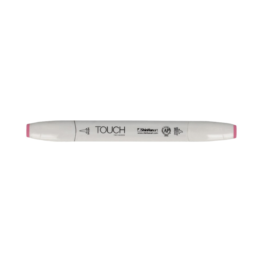 TOUCH TWIN BRUSH Маркер 1-8 мм кисть/перо скошенное 1210198 нежный розовый RP198 Фото 1.