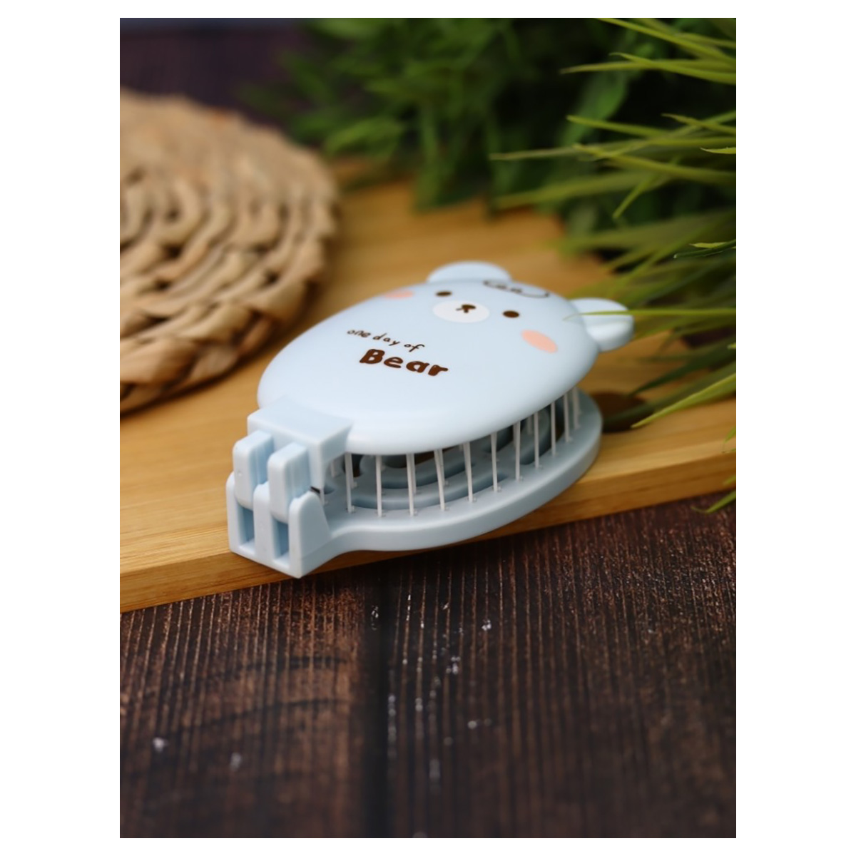 Расческа Bear folding 14.8 х 21.5 см blue 3546A-04 Фото 7.