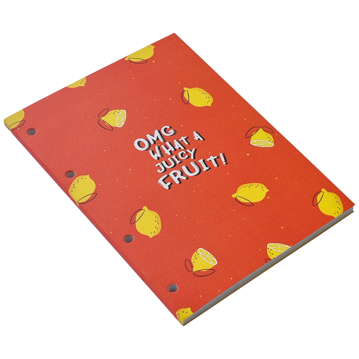 Be Smart Блокнот с отверстиями под кольцевой механизм Fruits, лимон A5+ ( 140х198 мм) 80 л. клетка N3132 Фото 3.