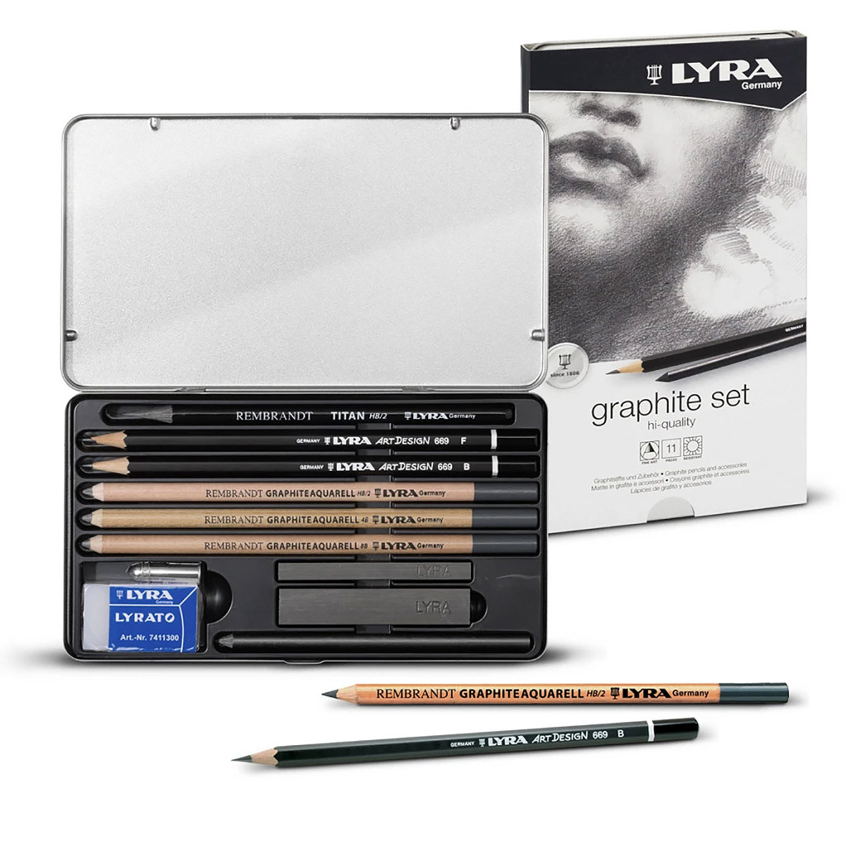 LYRA Набор для графики REMBRANDT GRAPHITE 11 шт. L2051111 Фото 3.