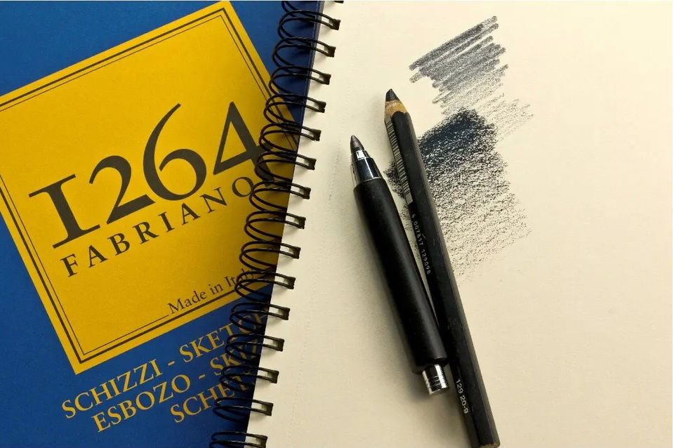 Fabriano Альбом для графики 90 г/м2 A4 21 х 29.7 см склейка с одной стороны 100 л. 19100632 Фото 2.