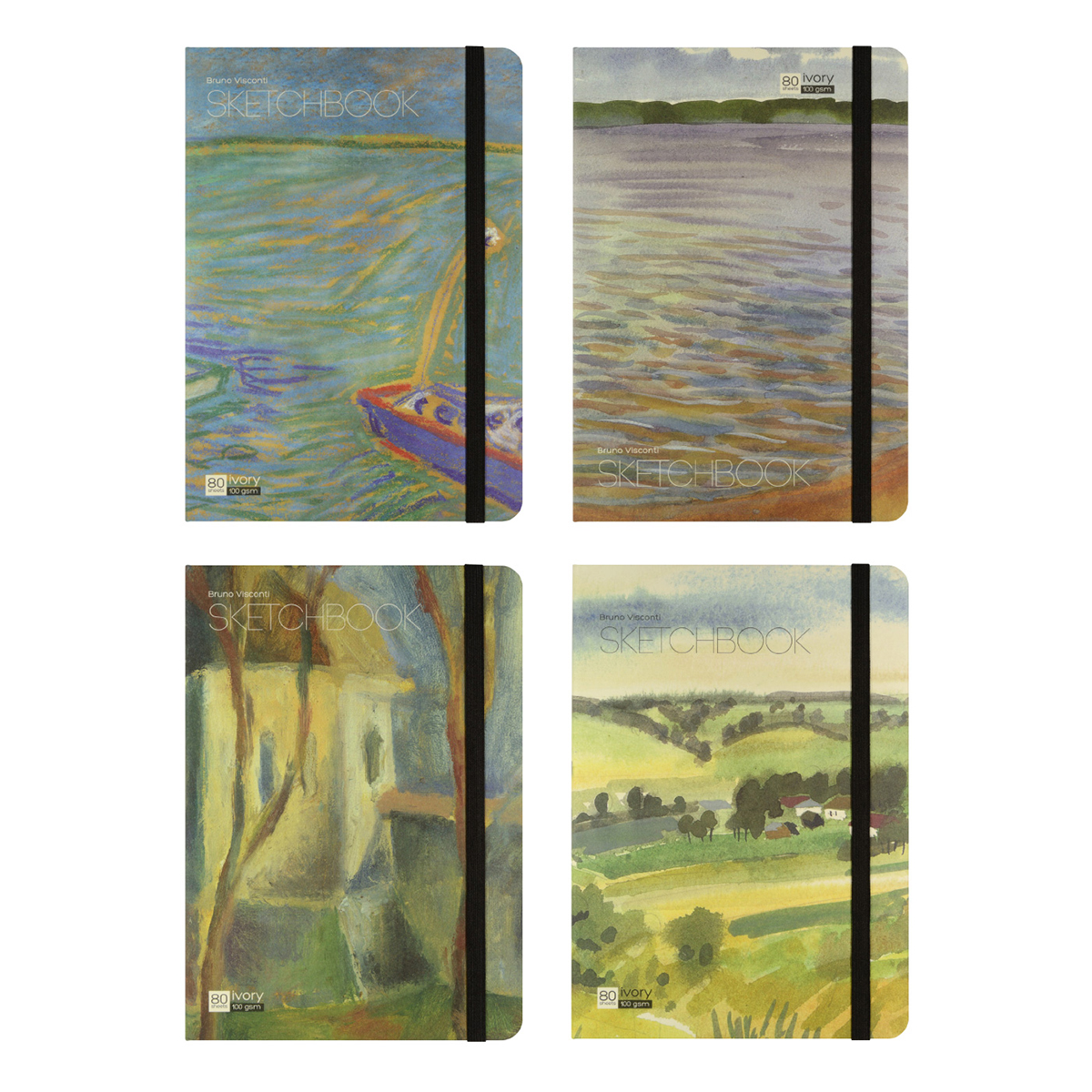Bruno Visconti 1-513/02 Sketchbook Bv 100 г/м2 25 х 17.6 см сшивка 80 л. БЕЖЕВЫЙ Фото 2.