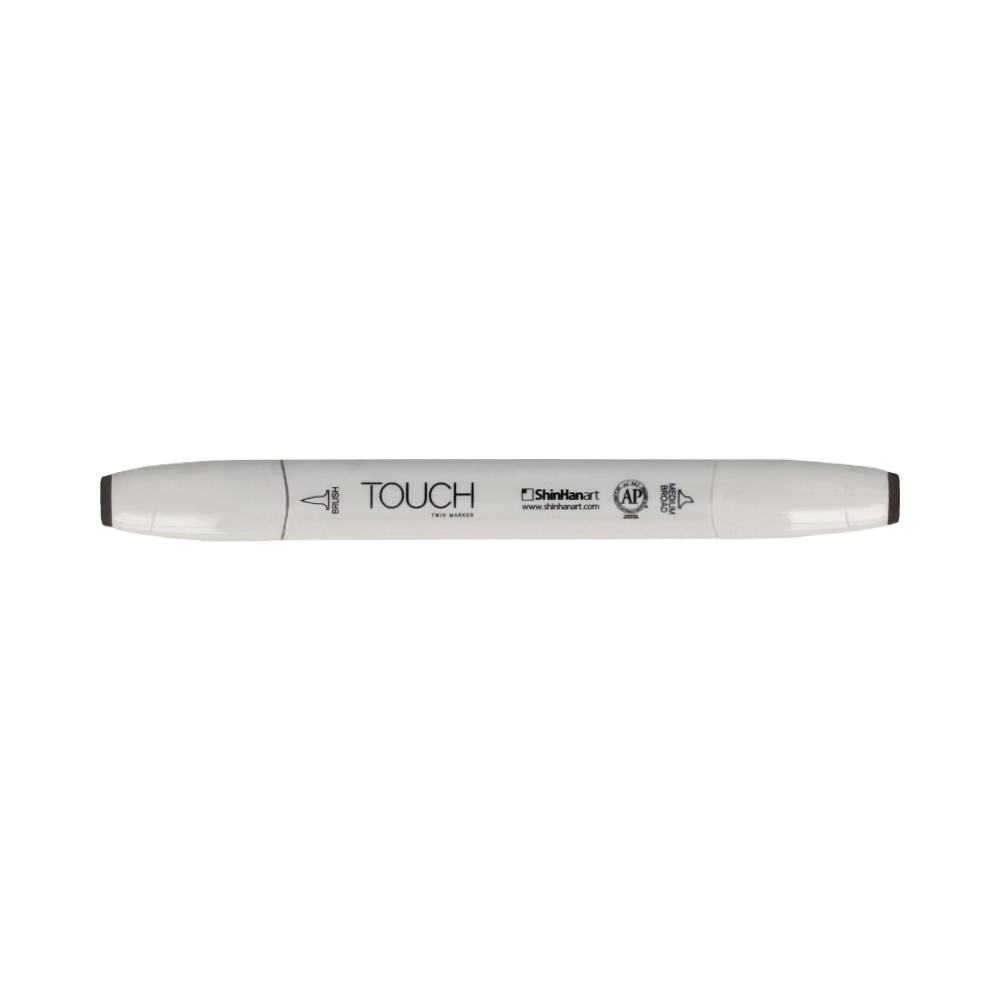 TOUCH TWIN BRUSH Маркер 1-8 мм кисть/перо скошенное 1211070 теплый серый WG7 Фото 1.