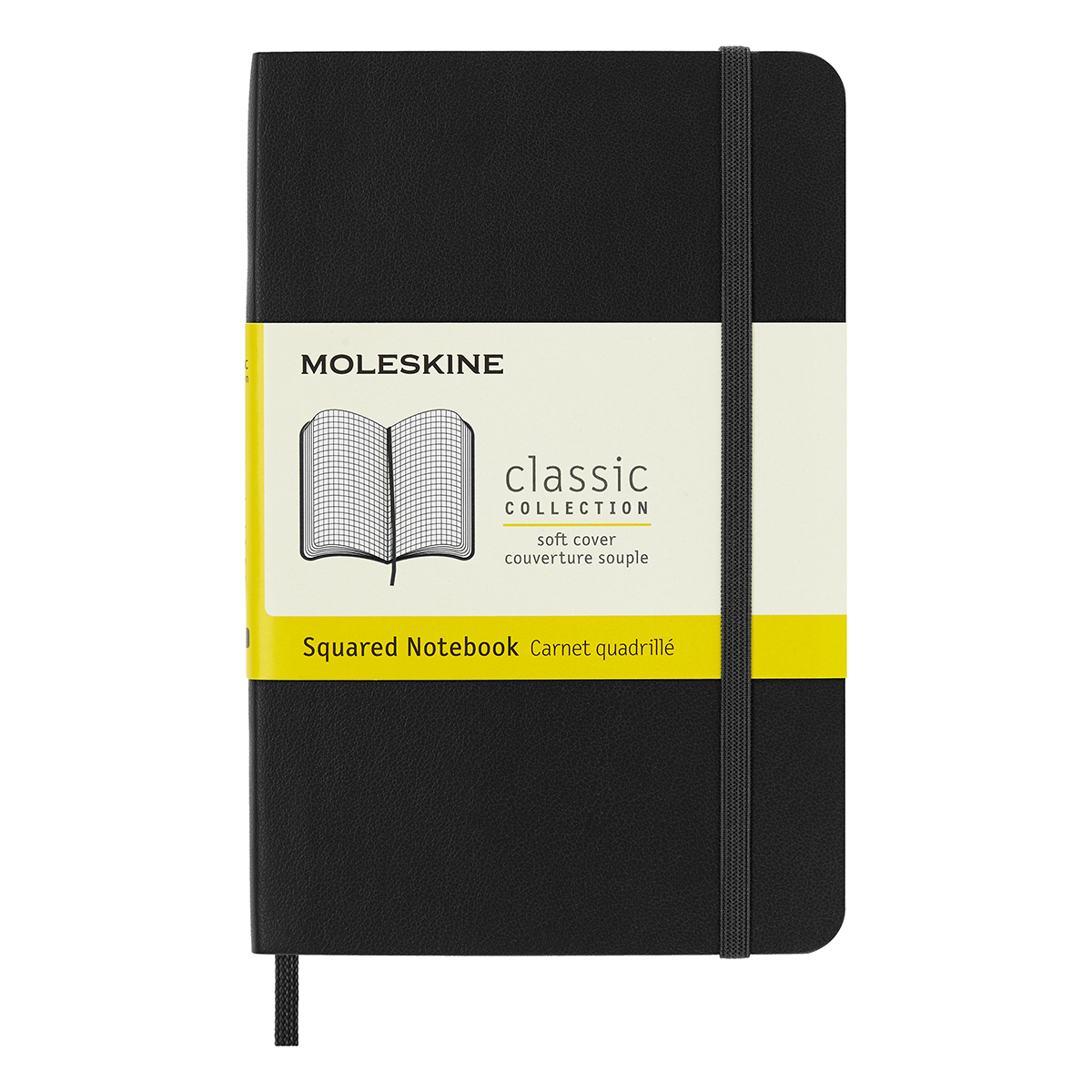 Moleskine Блокнот CLASSIC SOFT Pocket ( 90x140 мм) 96 л. клетка черный 385248 Фото 6.
