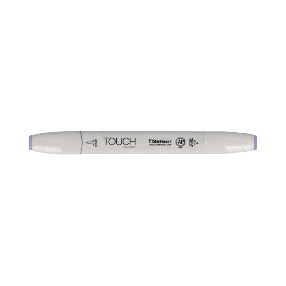 TOUCH TWIN BRUSH Маркер 1-8 мм кисть/перо скошенное 1210075 темно-голубой PB75 Фото 1.