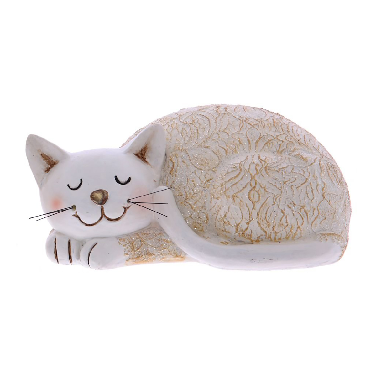 753715 Фигурка декоративная Кошка 19 х 10.5 х 10.5 см Бежевый Фото 2.