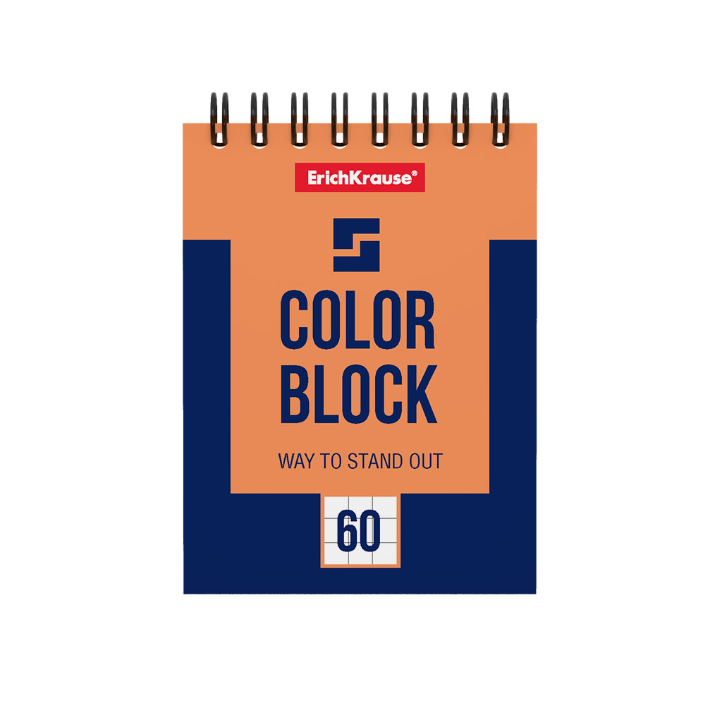 ErichKrause Блокнот Color Block A7 ( 74х102 мм) 60 л. клетка 49682 Фото 3.