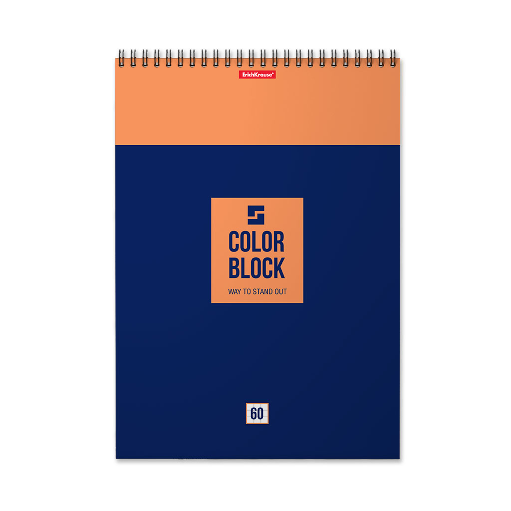 ErichKrause Блокнот Color Block A4 ( 210х297 мм) 60 л. клетка 49685 Фото 3.