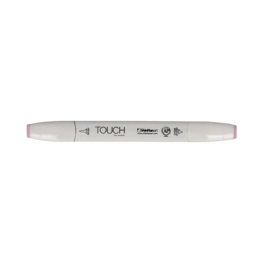 TOUCH TWIN BRUSH Маркер 1-8 мм кисть/перо скошенное 1210147 бледный сиреневый P147 Фото 1.