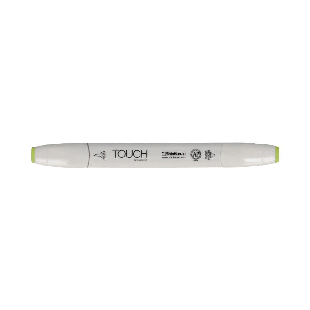 TOUCH TWIN BRUSH Маркер 1-8 мм кисть/перо скошенное 1210236 весенний зеленый GY236 Фото 1.