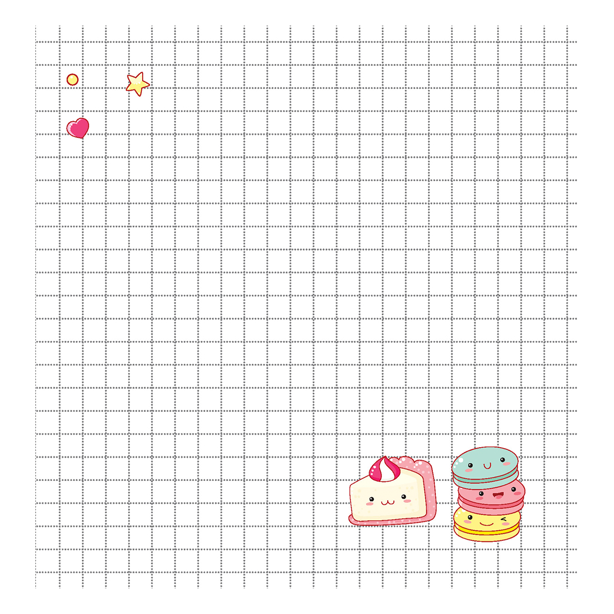 Контэнт Блокнот Kawaii КР ( 130 x 130 мм) 32 л. клетка Голубой 99907458 Фото 4.