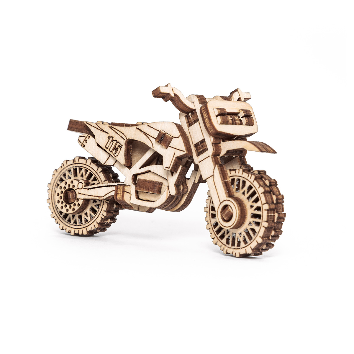 Eco Wood Art Конструктор деревянный 3D Набор машинок 5 в 1 EVeh Фото 5.