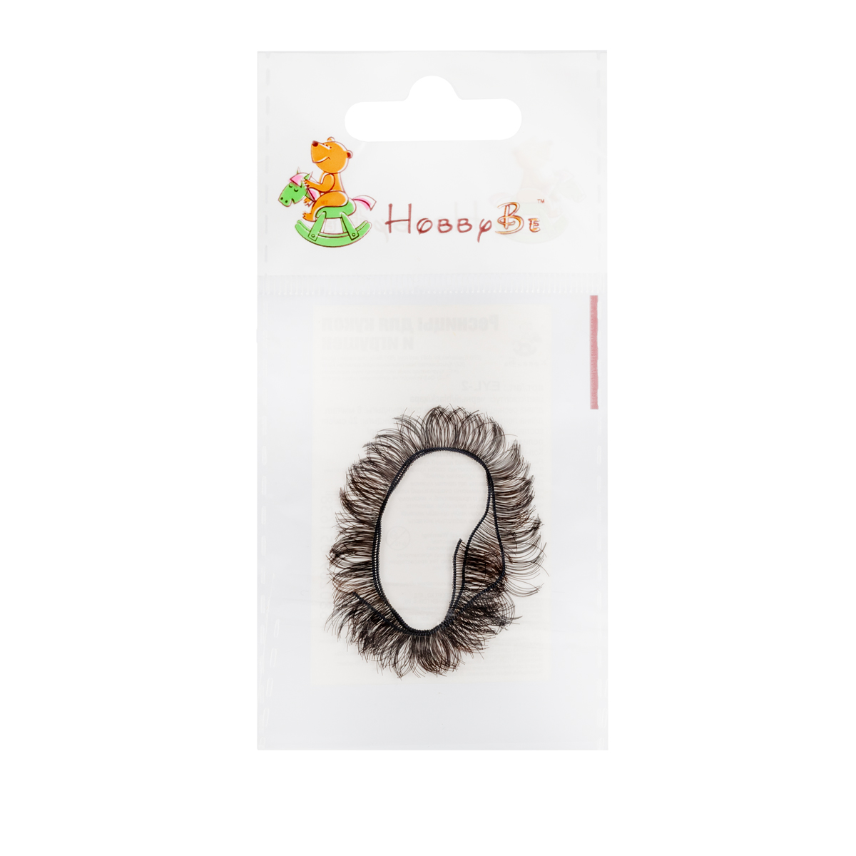 HobbyBe EYL- 2 Ресницы для кукол и игрушек 200 мм x 8 мм черный Фото 5.