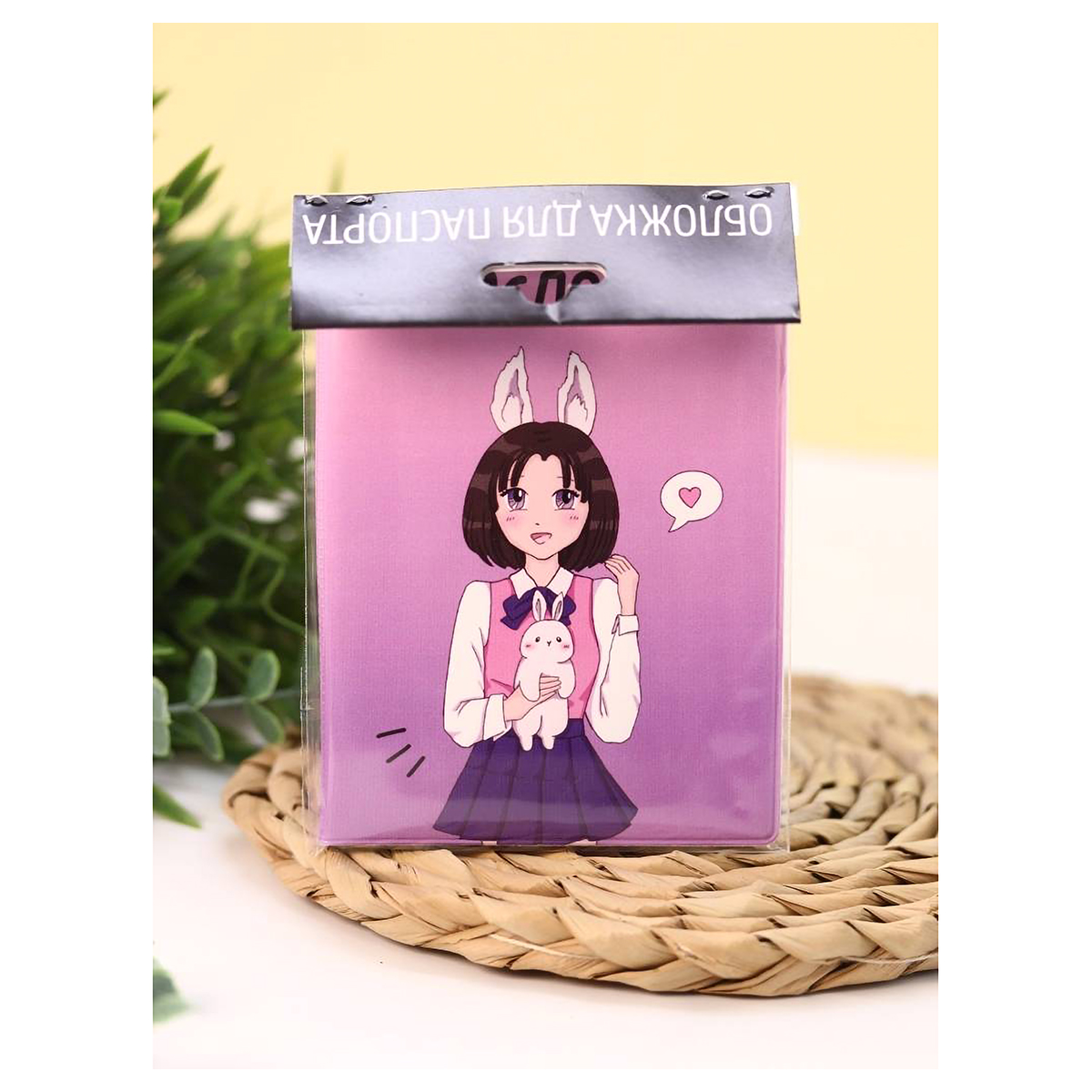 ILIKEGIFT ОБЛОЖКА ДЛЯ ПАСПОРТА ( 13.5х10 см) АНИМЕ «Love bunny girl» 16472 Фото 2.