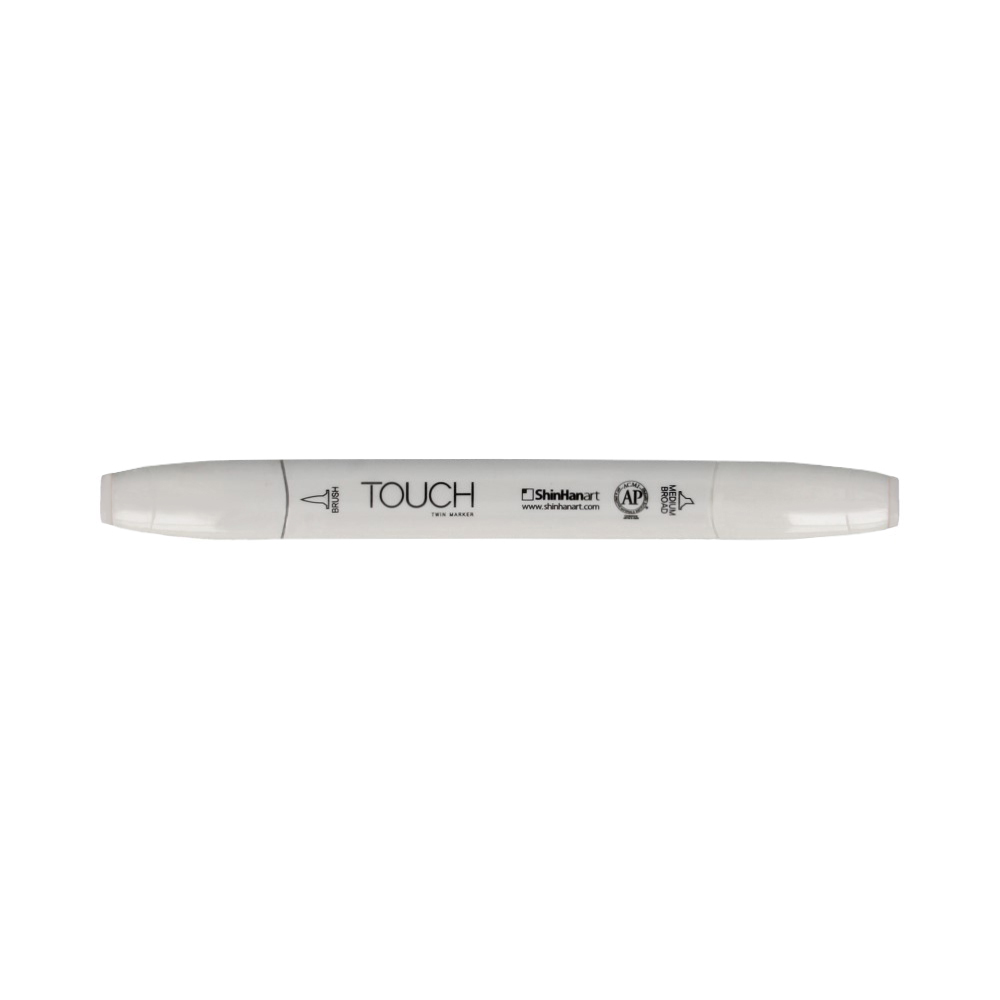 TOUCH TWIN BRUSH Маркер 1-8 мм кисть/перо скошенное 1210145 бледный лавандовый P145 Фото 1.