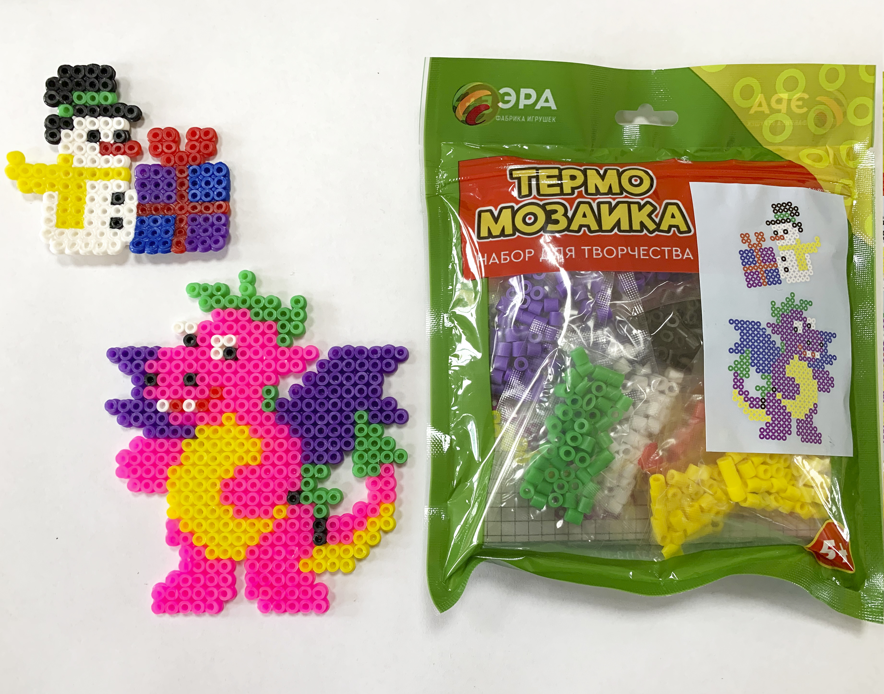 Фабрика игрушек Эра Термомозаика тип 20 Снеговик и Дракон С-469-57238307 Фото 1.