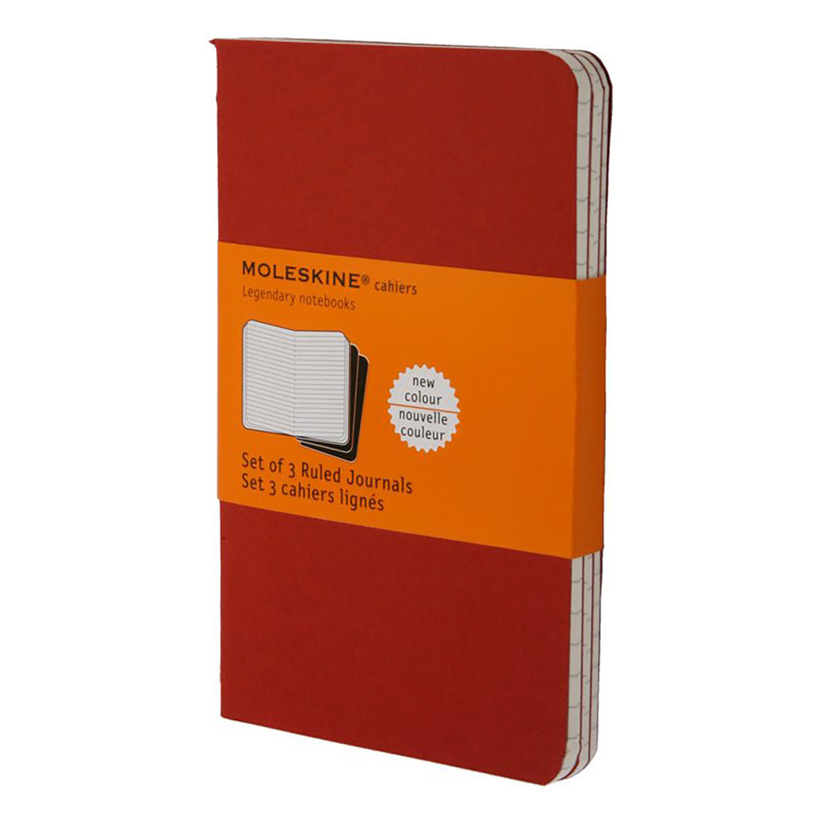 Moleskine Блокнот CAHIER JOURNAL Large ( 130 x 210 мм) 40 л. линия Клюквенный Фото 1.