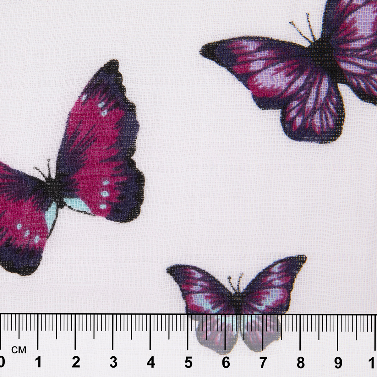 Ткань PEPPY Ткань муслиновая EMBRACE 100% хлопок 100 х 125 см Shannon Fabrics empapillions magenta Фото 5.