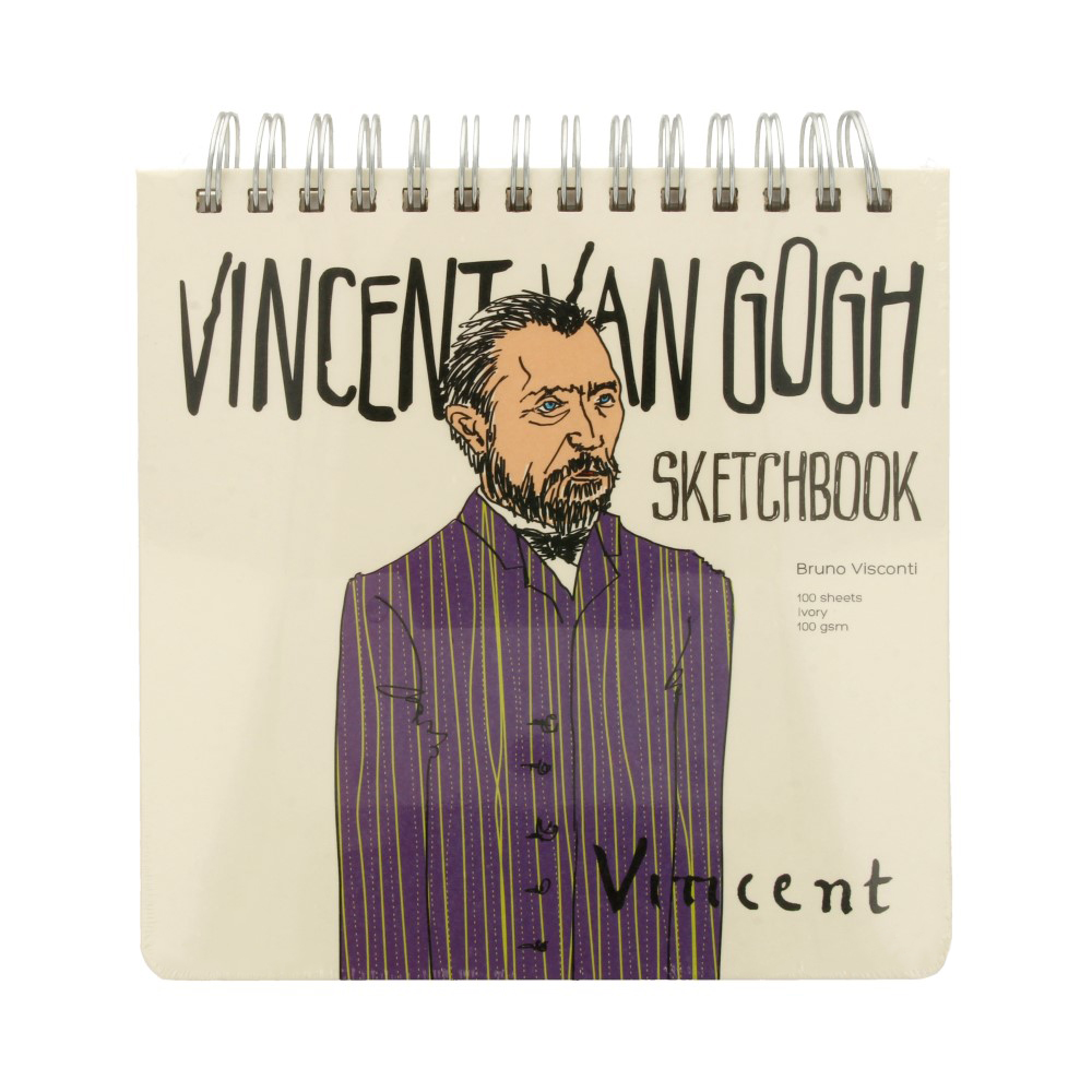 Bruno Visconti Скетчбук A5+ 100 г/м2 20 х 20 см на спирали 100 л. в ассортименте 1-503/02 Фото 3.