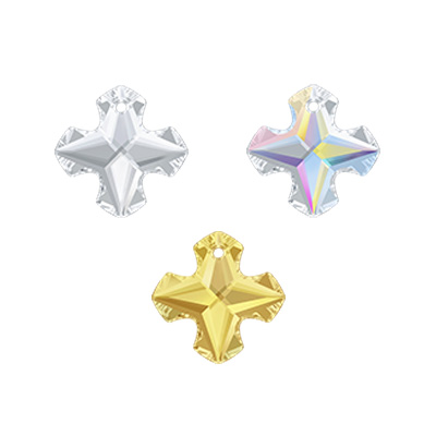 6867 Подвеска Crystal 14 х 14 мм кристалл белый (Crystal ) Фото 2.