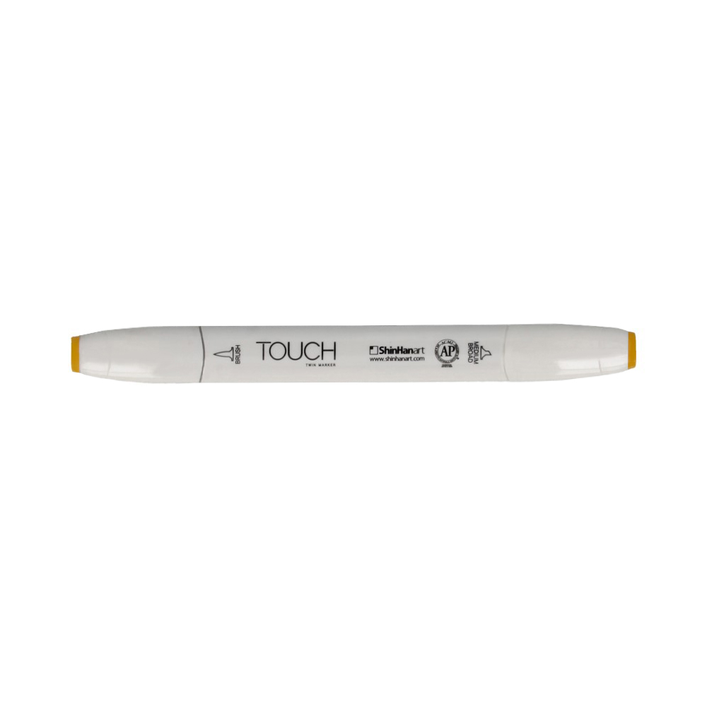 TOUCH TWIN BRUSH Маркер 1-8 мм кисть/перо скошенное 1210044 свежий зеленый Y44 Фото 1.