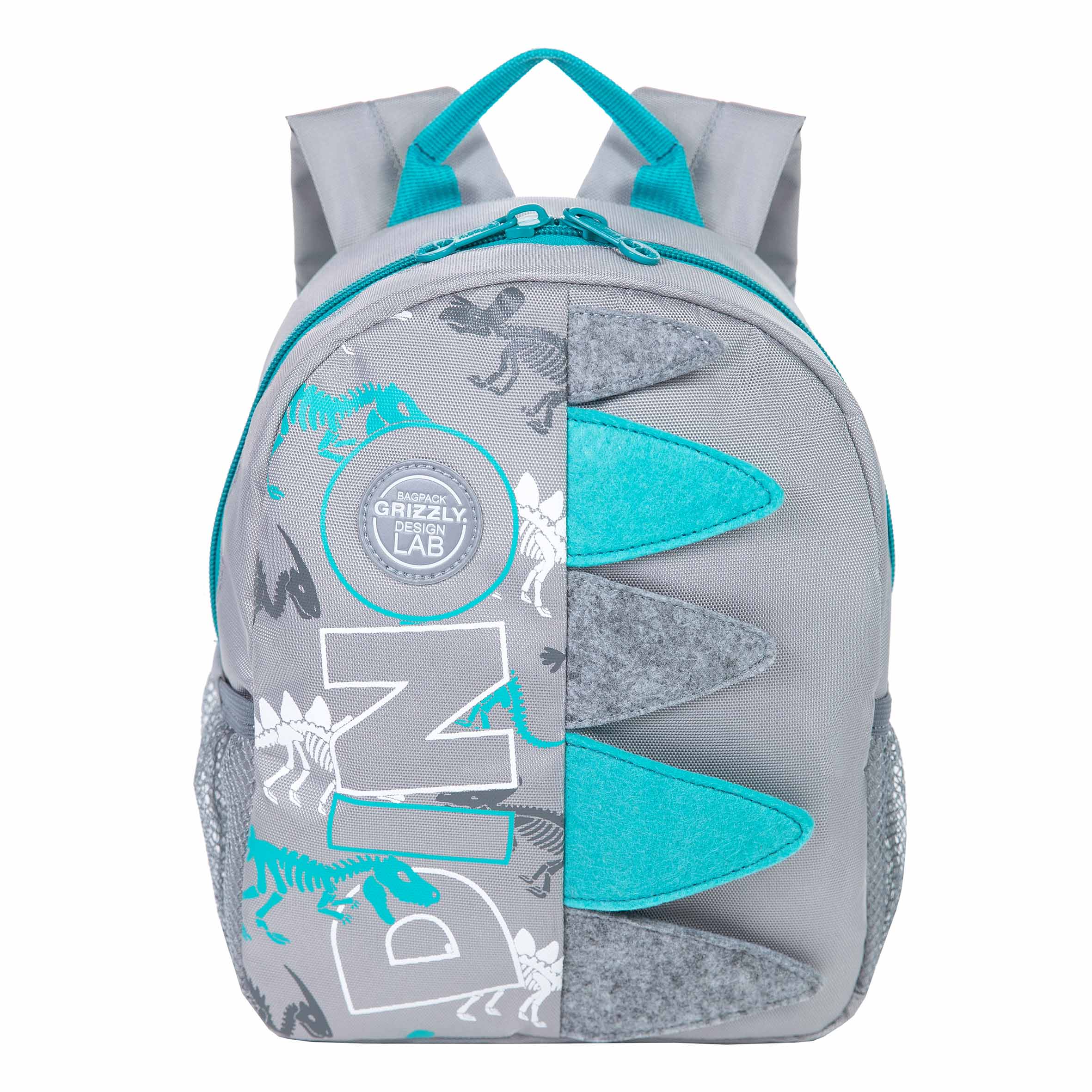 Grizzly Рюкзак детский RS-374-8 20 х 10 х 26 см /2 серый Фото 2.