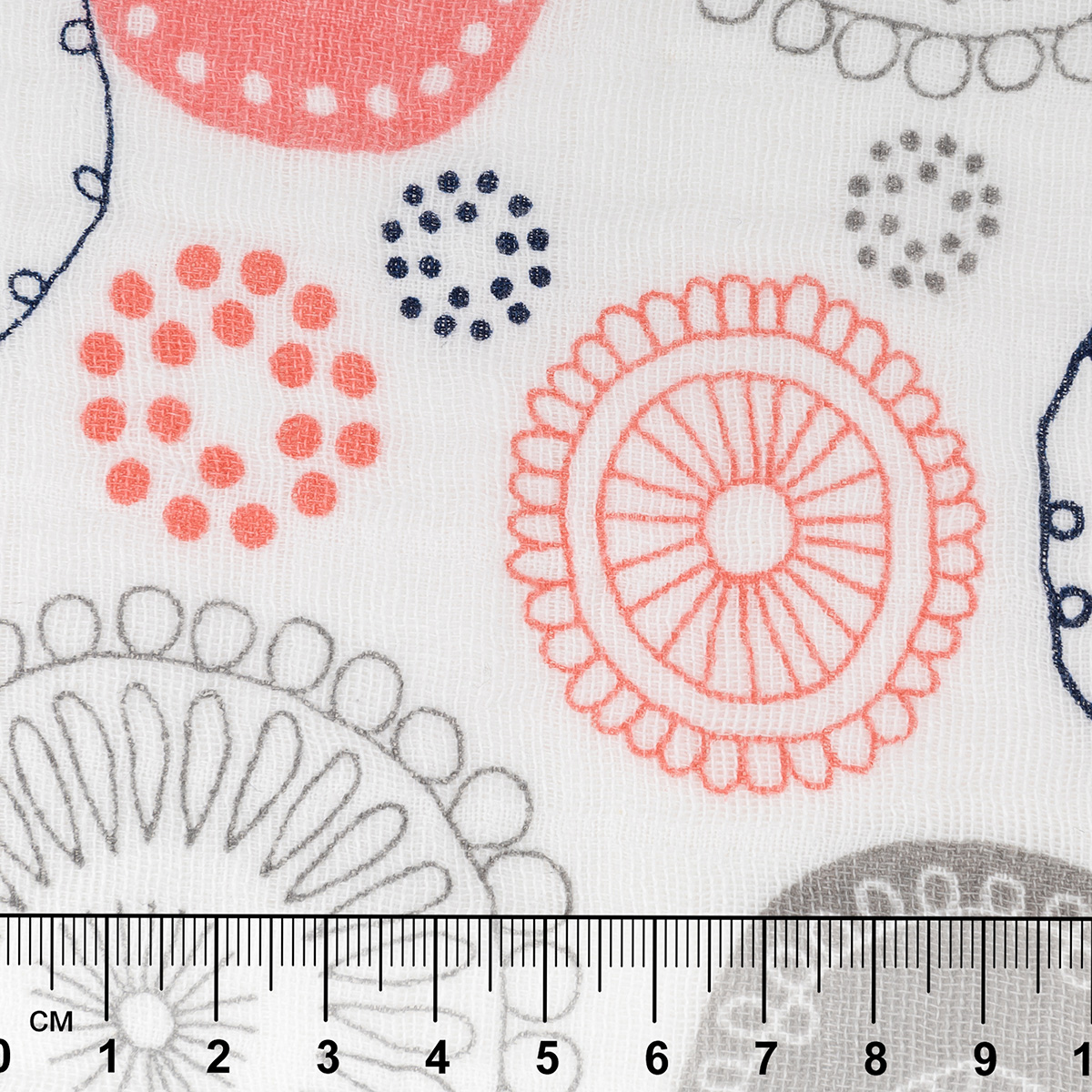 Ткань PEPPY Ткань муслиновая EMBRACE 100% хлопок 100 х 125 см Shannon Fabrics whimsy circle coral Фото 5.