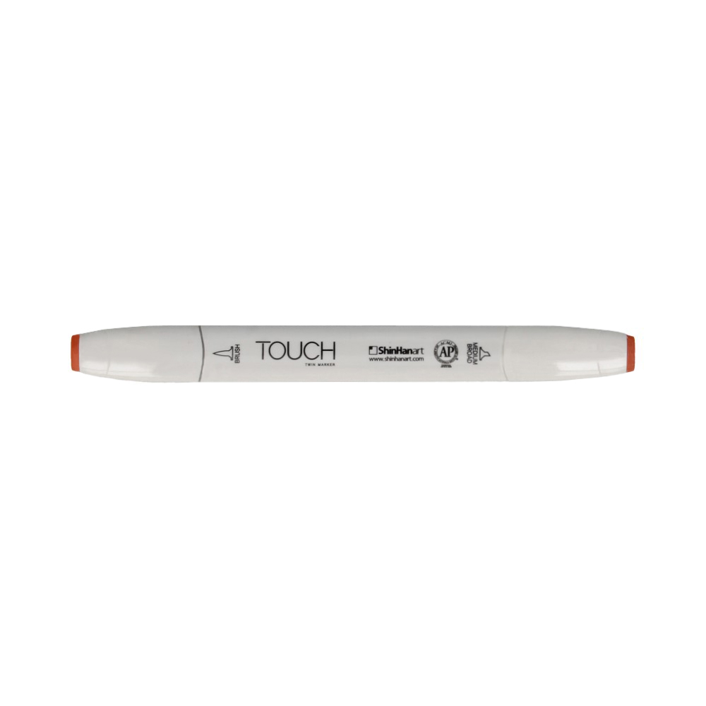TOUCH TWIN BRUSH Маркер 1-8 мм кисть/перо скошенное 1210111 коричневый BR111 Фото 1.