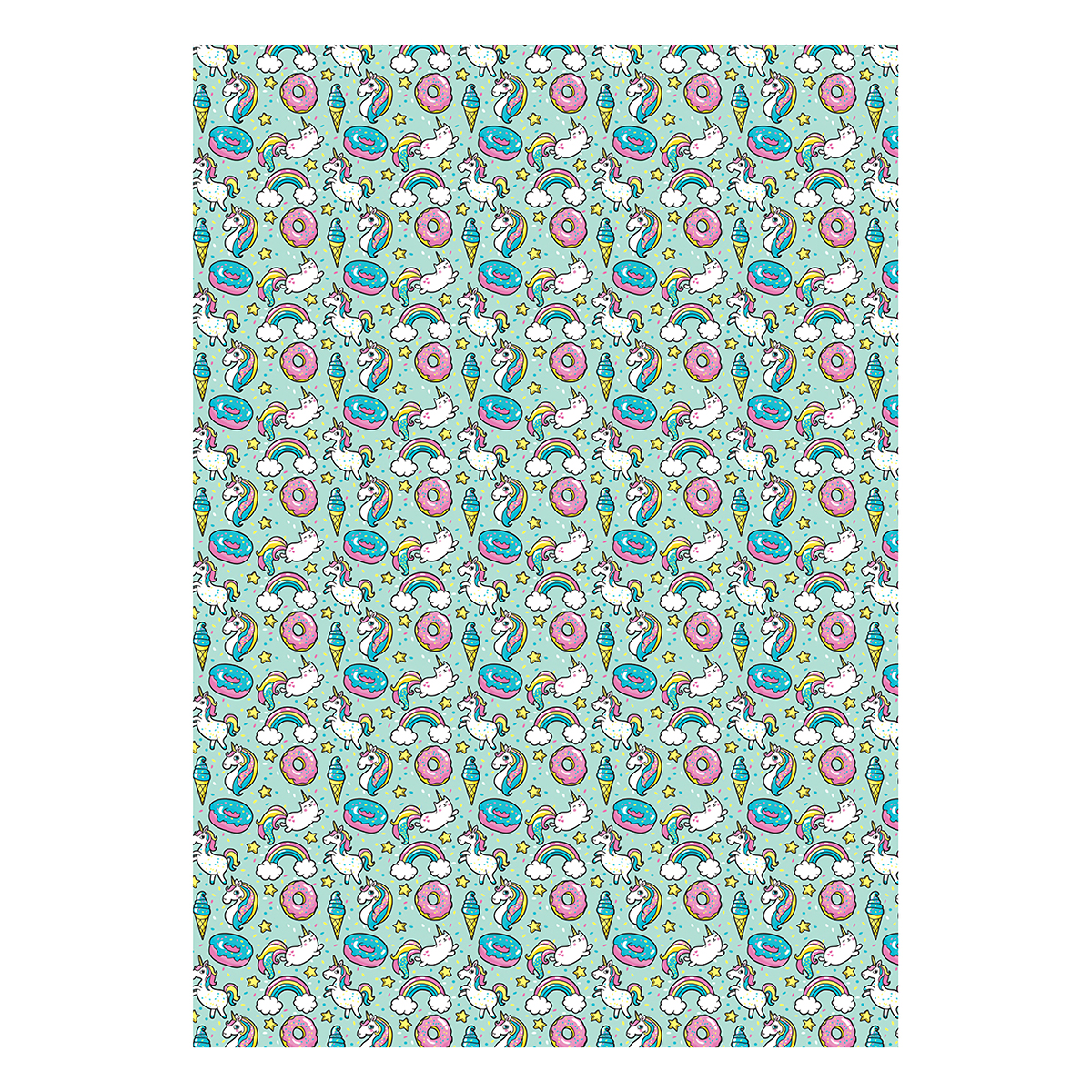 MESHU Бумага упаковочная глянцевая Unicorn 70 х 100 см ассорти MS_62805 Фото 3.