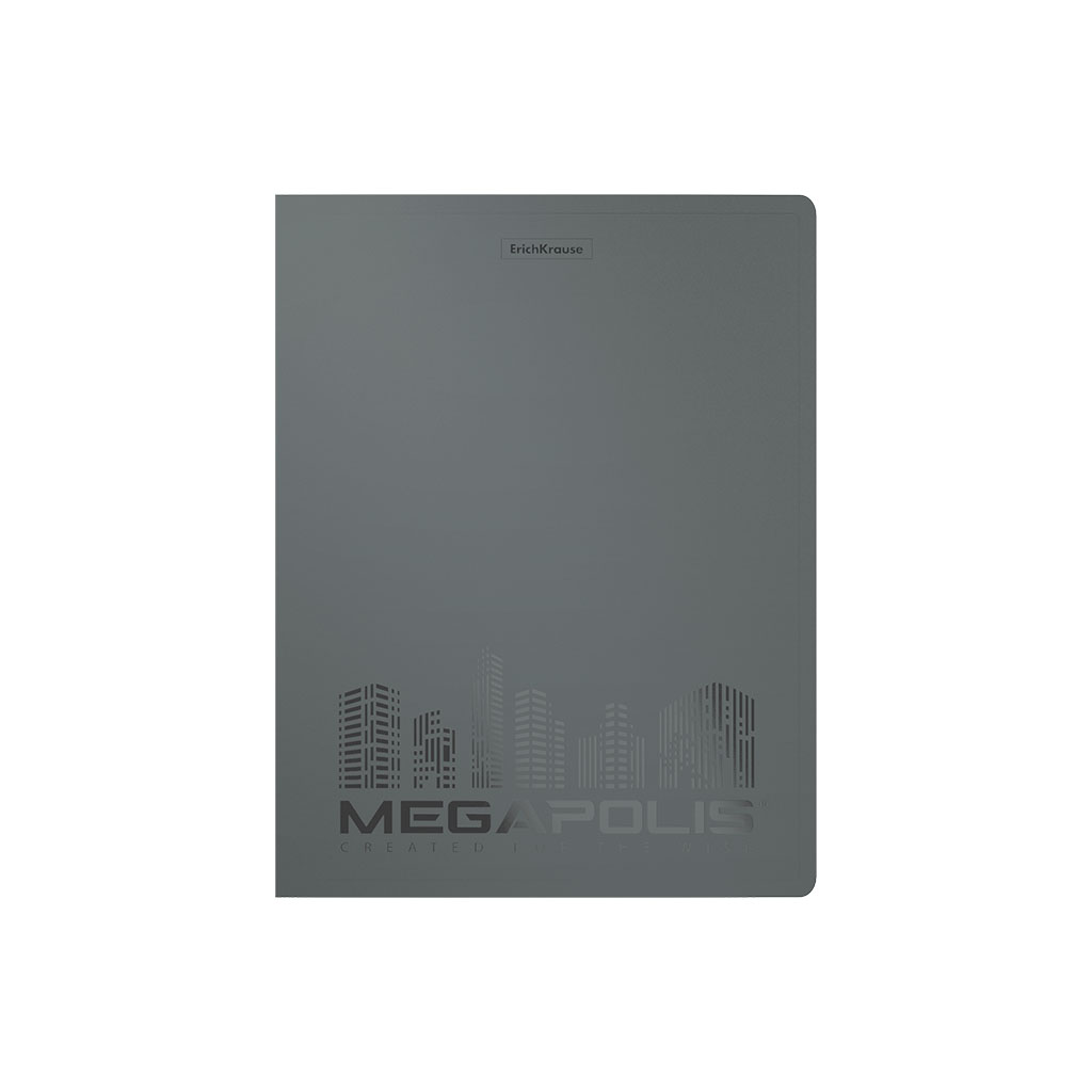 ErichKrause Папка с боковым зажимом пластиковая MEGAPOLIS A4 ( 23.2х31х4 см) в ассортименте 50139 Фото 4.