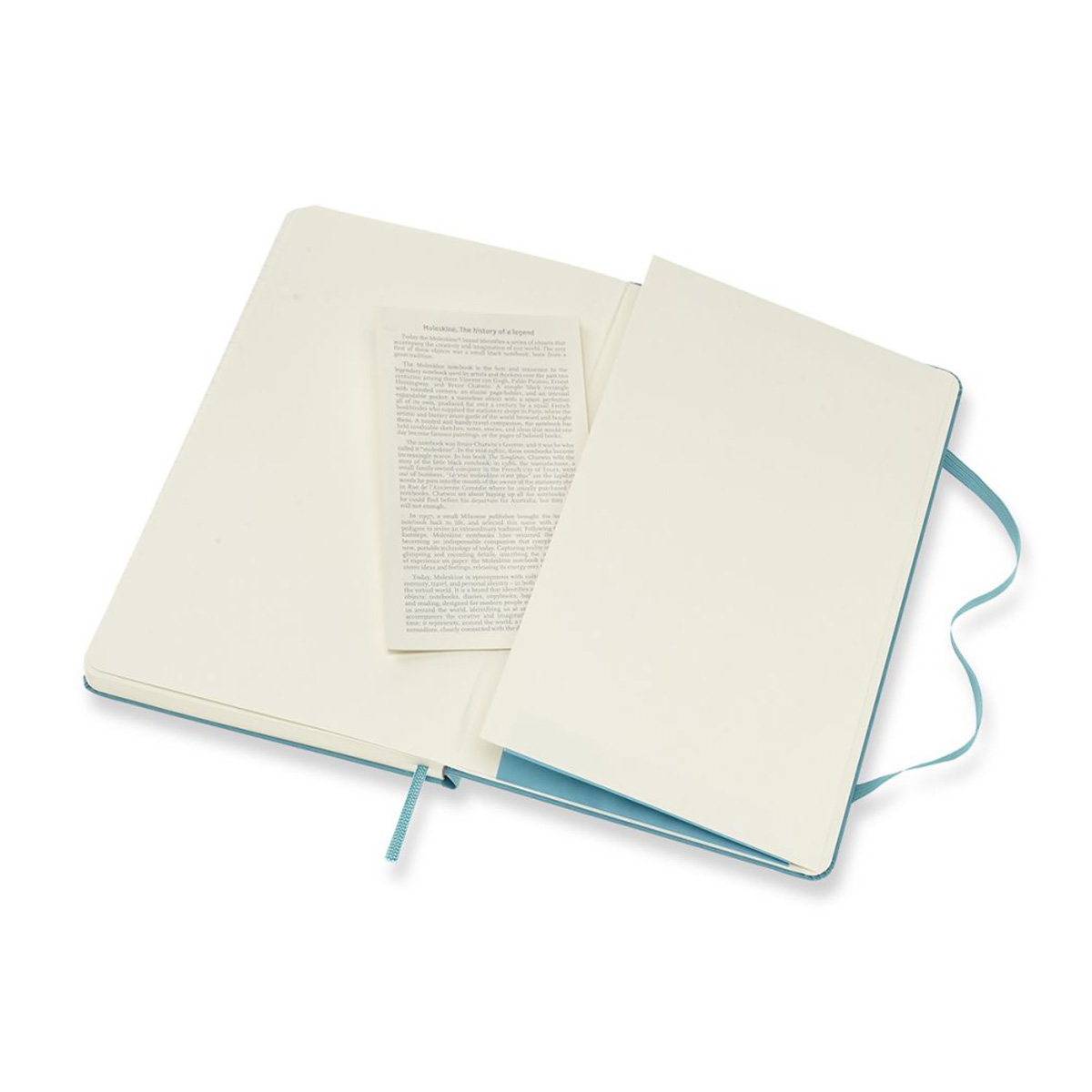 Moleskine Блокнот CLASSIC Large линейка ( 130 х 210 мм) 120 л. линия Голубой Фото 5.