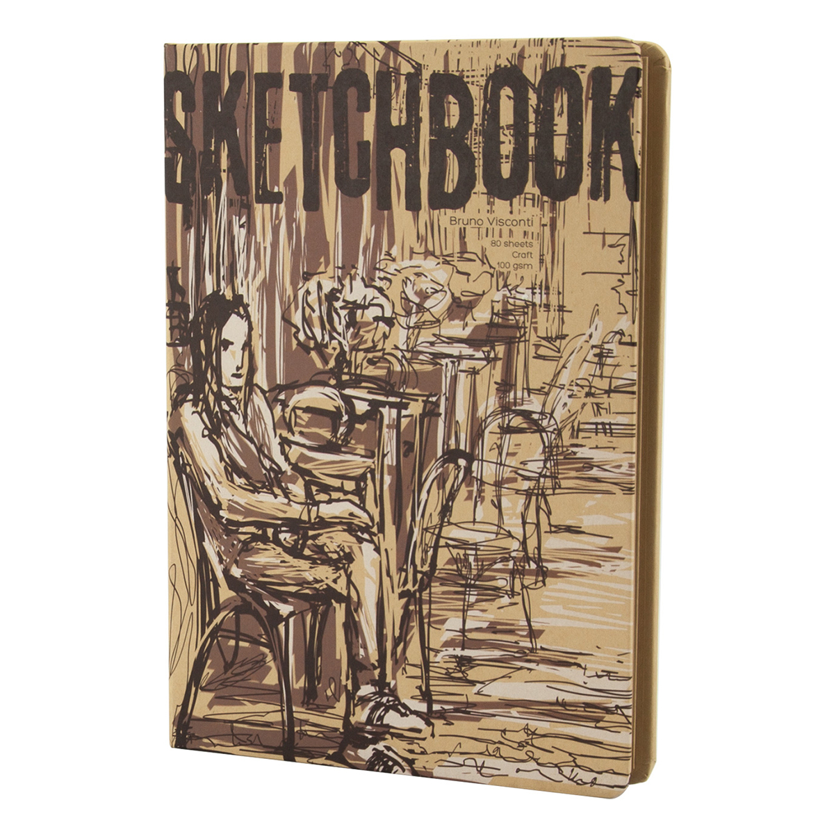 Bruno Visconti 1-513/01 Sketchbook Bv 100 г/м2 25 х 17.8 см сшивка 80 л. Фото 15.