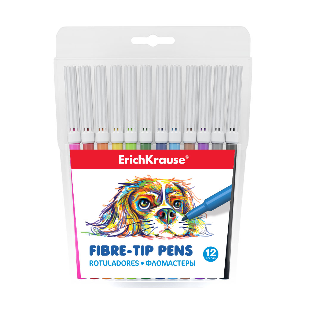 ErichKrause Фломастеры Easy Washable 12 цв 47880 Фото 1.